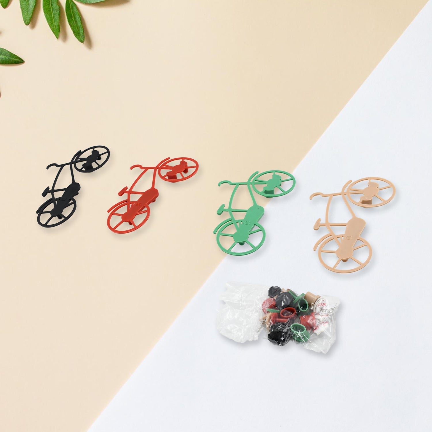 7555 Bicycle Shape Key Chain Holder and wall mount bike hook Key Holders Plastic Key Holder For Home, Office (pack of 4) 7555 Bicycle Shape Key Chain Holder and wall mount bike hook Key Holders Plastic Key Holder For Home, Office (pack of 4)